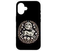 Mystic Lunar Hare Moon Rabbit Botanical Night Case for iPhone 16