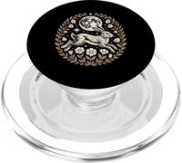 Mystic Lunar Hare Moon Rabbit Botanical Night PopSockets PopGrip for MagSafe