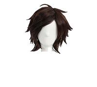 Mystic Messenger Jumin Han Cosplay Wig Short Dark Brown Heat Resistant Synthetic Hair Wig + Wig Cap