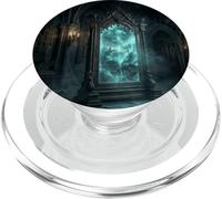 Mystic Mirror Portal Gothic Fantasy Magic Realm Graphic PopSockets PopGrip for MagSafe