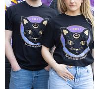 Mystic Mog Black Cat Unisex T-shirt Size S