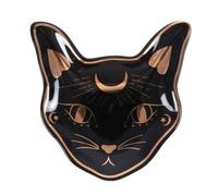 Mystic Mog Cat Face Trinket Dish With Gold Foil Accents