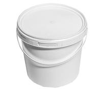Mystic Moments 1.5 Litre White Plastic Pail Complete With White Lid (Pack of 10)