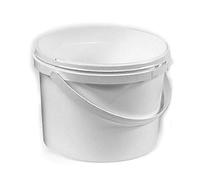 Mystic Moments | 2.5 Litre White Plastic Pail Complete With White Lid x 20