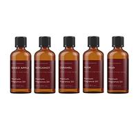 Mystic Moments | Autumn Fragrance Oil Gift Starter Pack 5x100ml | Baked Apple, Bergamot, Caramel, Musk, Pear