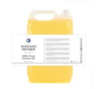 Mystic Moments | Avocado Refined Carrier Oil 5 Litres - Pure & Natural Oil Perfect For Hair, Face, Nails, Aromatherapy, Massage and Oil Dilution Vegan GMO Free