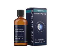 Mystic Moments | Bergamot Calabrian Essential Oil 100ml | Citrus Bergamia Melarosa Cold Pressed from Fruit Peel | Sweet Spicy Citrus Scent | Aromatherapy | Top Note | Italy Origin | Vegan GMO Free