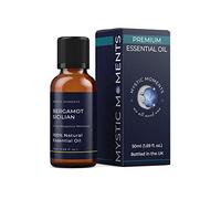 Mystic Moments | Bergamot Sicilian Essential Oil (Citrus bergamia) 50ml| 100% Pure Cold Pressed | Uplifting Citrus Aroma for Aromatherapy & Diffusers | Italy Origin | Vegan Friendly