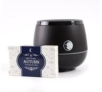 Mystic Moments | Black Aromatherapy Oil Ultrasonic Diffuser with Bluetooth Speaker & LED Lights + Autumn Fragrant Oil Gift Starter Pack
