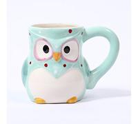 Mystic Moments Blue Ceramic Polka Dot Owl Mug