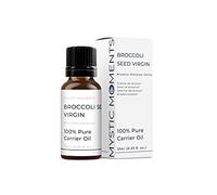 Mystic Moments | Broccoli Seed Virgin Carrier Oil 10ml - Pure & Natural Oil Perfect For Hair, Face, Nails, Aromatherapy, Massage and Oil Dilution Vegan GMO Free