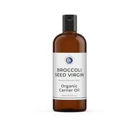Mystic Moments | Broccoli Seed Virgin Organic Carrier Oil 1 Litre | Cold Pressed Brassica Oleracea Italica | Erucic Acid & Antioxidants | Skincare & Hair Shine Enhancer | Vegan GMO Free