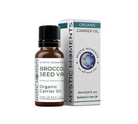 Mystic Moments | Broccoli Seed Virgin Organic Carrier Oil 10ml | Cold Pressed Brassica Oleracea Italica | Erucic Acid & Antioxidants | Skincare & Hair Shine Enhancer | Fast-Absorbing | Vegan GMO Free