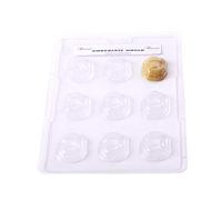 Mystic Moments Cacao | Father Christmas Head Chocolate Mould 9 Cavity