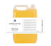 Mystic Moments | Camellia Tea Carrier Oil 5 Litres - Pure & Natural Oil Perfect For Hair, Face, Nails, Aromatherapy, Massage and Oil Dilution Vegan GMO Free