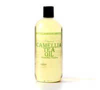 Mystic Moments | Camellia Tea Organic Carrier Oil 1 Litre | Pressed from Camellia Oleifera Seeds | Rich in Omega 3, 6 & 9 | Hydrating Skincare & Hair Shine Oil | Natural Moisturiser | Vegan GMO Free