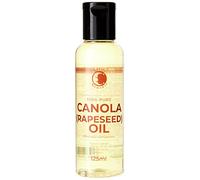 Mystic Moments | Canola (Rapeseed) Carrier Oil 125ml - Pure & Natural Oil Perfect For Hair, Face, Nails, Aromatherapy, Massage and Oil Dilution Vegan GMO Free