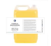 Mystic Moments | Canola (Rapeseed) Carrier Oil 5 litres - Pure & Natural Oil Perfect for Hair, Face, Nails, Aromatherapy, Massage and Oil Dilution Vegan GMO Free