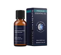 Mystic Moments | Cedarwood Virginian Essential Oil 50ml - Pure & Natural oil for Diffusers, Aromatherapy & Massage Blends Vegan GMO Free