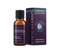 Mystic Moments | Chamomile German Blue Essential Oil Dilution 3% in Jojoba | Matricaria Chamomilla | Soothing Skincare & Aromatherapy Blend | Pre-Diluted | Calming Scent | Massage Oil | 50ml