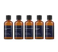 Mystic Moments | Christmas Essential Oil Starter Pack | 5x100ml | Five essential oils: Cinnamon Bark, Clove Bud, Frankincense, Myrrh and Orange Sweet for diffusers, burners and DIY blends.