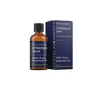 Mystic Moments | Citronella Java Essential Oil 100ml | Cymbopogon winterianus | Fresh Lemon Aroma for Uplifting Home Ambience & Aromatherapy