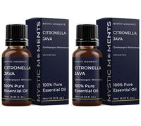 Mystic Moments | Citronella Java Essential Oil 10ml - Pure & Natural Oil for Diffusers, Aromatherapy & Massage Blends Vegan GMO Free (Pack of 2)