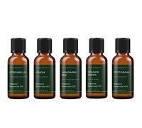 Mystic Moments | Citrus Organic Essential Oil Gift Starter Pack 5x50ml | Citronella, Lemon, Mandarin Red, Orange Sweet, Petitgrain | Perfect as a Gift