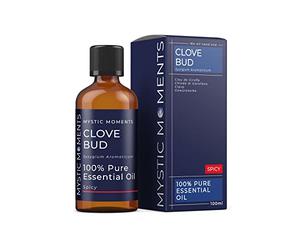 Mystic Moments | Clove Bud Essential Oil (Syzygium aromaticum) 100ml | Pure Aromatherapy Oil for Diffusers, Massage & Home Blends | Warm Spicy Scent, Relaxing Ambience