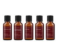 Mystic Moments | Coffee Shop Fragrance Oil Starter Pack | 5x50ml | Five scents: Coffee, Cappuccino, Latte, Vanilla Latte and Mocha for candles, wax melts and soaps.