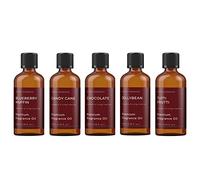 Mystic Moments | Confectionery Fragrance Oil Gift Starter Pack 5x100ml | Blueberry Muffin, Candy Cane, Chocolate, Jellybean & Tutti Frutti | Perfect as a Gift