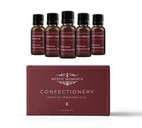 Mystic Moments | Confectionery Fragrance Oil Gift Starter Pack 5x10ml | Blueberry Muffin, Candy Cane, Chocolate, Jellybean & Tutti Frutti | Perfect as a Gift