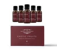 Mystic Moments | Exotic Fruit Fragrance Oil Starter Pack | 5x10ml | Five scents: Banana, Kiwi Fruit, Papaya, Pineapple and Watermelon for candles, wax melts and soaps.