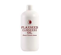 Mystic Moments | Flaxseed (Linseed) Carrier Oil 1 Litre - Pure & Natural Oil Perfect For Hair, Face, Nails, Aromatherapy, Massage and Oil Dilution Vegan GMO Free