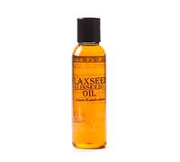 Mystic Moments | Flaxseed (Linseed) Carrier Oil 125ml - Pure & Natural Oil Perfect For Hair, Face, Nails, Aromatherapy, Massage and Oil Dilution Vegan GMO Free