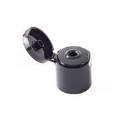 Mystic Moments Flip Top Cap 24mm Black Smooth Wall (24/415) - Pack of 10