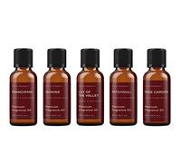 Mystic Moments | Floral Favourites Fragrance Oil Starter Pack | 5x50ml | Five scents: Frangipani, Jasmine, Lily of the Valley, Patchouli and Rose Garden for candles, wax melts and soaps.