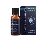 Mystic Moments | Ginger Premium CO2 Essential Oil 50ml - Pure & Natural Oil for Diffusers, Aromatherapy & Massage Blends Vegan GMO Free