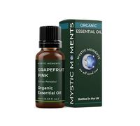 Mystic Moments | Grapefruit Pink Organic Essential Oil 10ml | Citrus Grandis | 100% Pure Therapeutic Grade | Sweet Fruity Scent | Cold-Pressed | Ideal for Aromatherapy, Skincare & Diffuser Use