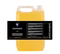 Mystic Moments | Grapeseed Water Dispersible Massage Oil | 5 litres | Water-dispersible grapeseed massage oil that rinses away easily, leaving skin soft, smooth and refreshed.