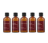 Mystic Moments | Hers Fragrance Oil Gift Starter Pack 5x100ml | Champagne, Frozen Margarita, Honeysuckle, Lily of The Valley, Peach Blossom | Perfect as a Gift