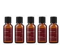 Mystic Moments | HIS Fragrance Oil Starter Pack | 5x50ml | Five scents: Coffee, Cologne, Freshly Cut Grass, Musk and New Car for candles, wax melts and soaps.