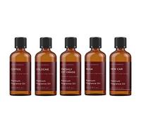 Mystic Moments | HIS Fragrant Oils Gift Starter Pack | 5 x 100ml | Coffee, Cologne, Freshly Cut Grass, Musk, New Car | Rich Long-Lasting Scents