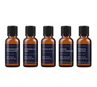 Mystic Moments | Insect Repellent Essential Oil Gift Starter Pack 5x50ml | Cedarwood Himalayan, Citronella Java, Clove Bud, Lemon Cold Pressed, Piperita Mentha | Perfect as a Gift