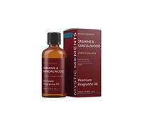 Mystic Moments | Jasmine & Sandalwood Fragrance Oil - 100ml - Perfect for Soaps, Candles, Bath Bombs, Oil Burners, Diffusers and Skin & Hair Care Items