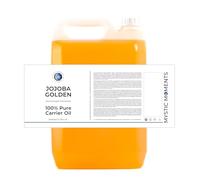 Mystic Moments | Jojoba Golden Carrier Oil 5 Litres - Pure & Natural Oil Perfect For Hair, Face, Nails, Aromatherapy, Massage and Oil Dilution Vegan GMO Free