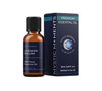 Mystic Moments | Lavender English Essential Oil 50ml - Pure & Natural Oil for Diffusers, Aromatherapy & Massage Blends Vegan GMO Free
