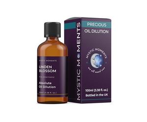 Mystic Moments | Linden Blossom Absolute Precious Oil Dilution 100ml 3% Jojoba Blend Perfect for Massage, Skincare, Beauty and Aromatherapy