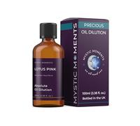 Mystic Moments | Lotus Pink Absolute Precious Oil Dilution 100ml 3% Jojoba Blend Perfect for Massage, Skincare, Beauty and Aromatherapy
