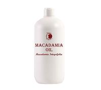 Mystic Moments | Macadamia Carrier Oil 1 Litre - Pure & Natural Oil Perfect for Hair, Face, Nails, Aromatherapy, Massage and Oil Dilution Vegan GMO Free